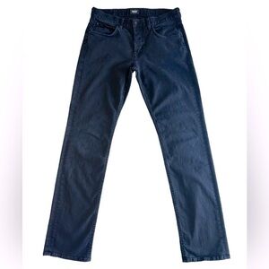 Hudson Byron Five Pocket Straight Leg Jeans Black Button Fly Size 33